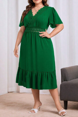 Vasarine zalia suknele