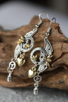 Steampunk stiliaus auskarai